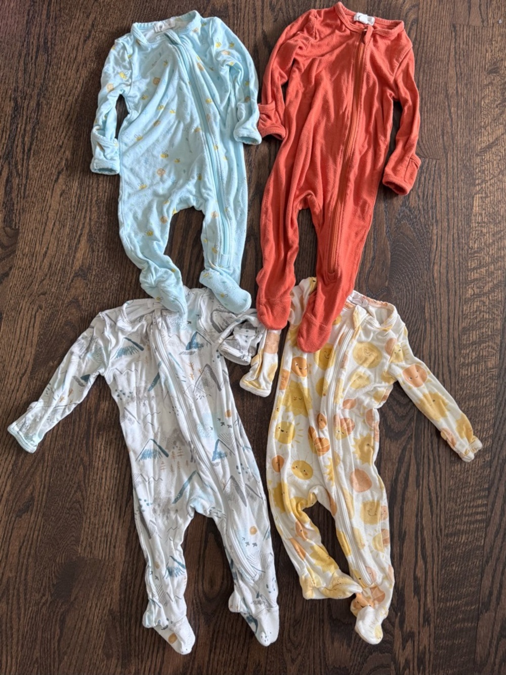 Angel Dear Footie Bundle 3-6 Months